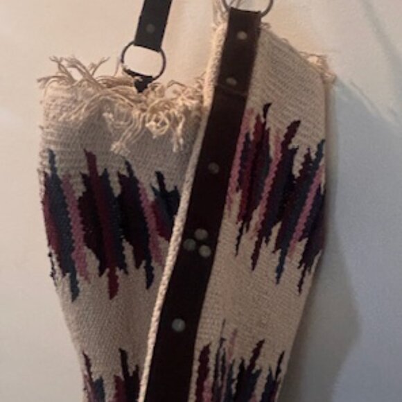 Free People Mixed and Mended Fringe Shoulder Strap Hobo Bag NEW - Picture 13 of 16